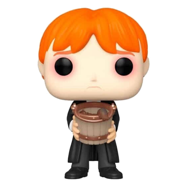 RON PUCKING SLUGS WITH BUCKET / HARRY POTTER / FIGURINE FUNKO POP