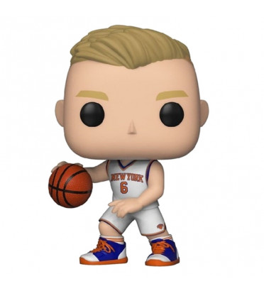 KRISTAPS PORZINGIS MAILLOT BLANC / NEW YORK KNICKS / FIGURINE FUNKO POP
