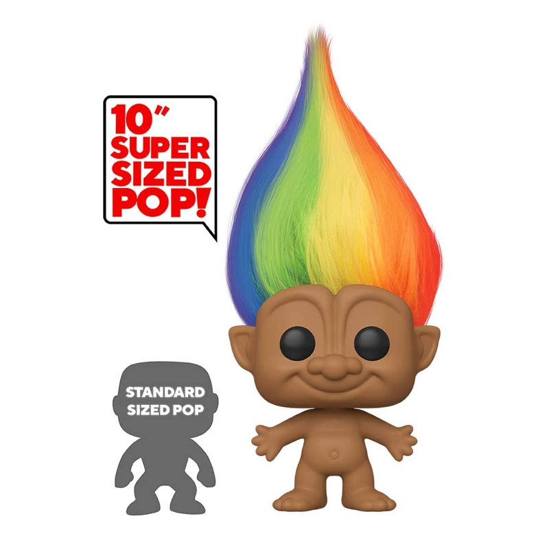 RAINBOW TROLL SUPER OVERSIZED / GOOD LUCK TROLLS / FIGURINE FUNKO POP