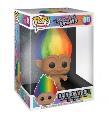 RAINBOW TROLL SUPER OVERSIZED / GOOD LUCK TROLLS / FIGURINE FUNKO POP