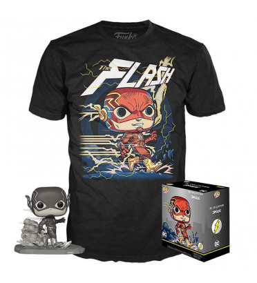 T-SHIRT L AVEC POP FLASH / FLASH / FIGURINE FUNKO POP