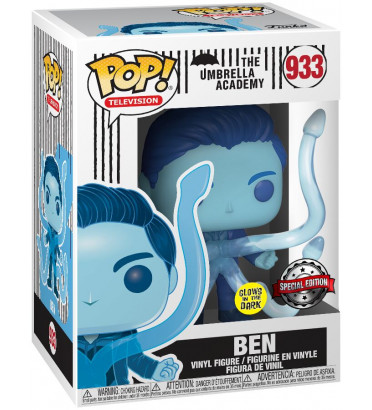 BEN / THE UMBRELLA ACADEMY / FIGURINE FUNKO POP / EXCLUSIVE SPECIAL EDITION / GITD