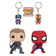 4 PACK CAPTAIN AMERICA ET HAWKEYE / CAPTAIN AMERICA CIVIL WAR / FIGURINE FUNKO POP