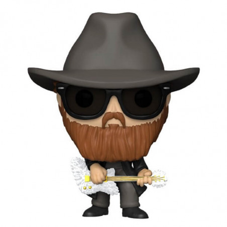 BILLY GIBBONS / ZZ TOP / FIGURINE FUNKO POP / FLOCKED