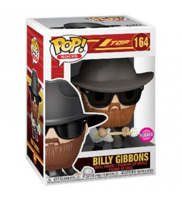 BILLY GIBBONS / ZZ TOP / FIGURINE FUNKO POP / FLOCKED