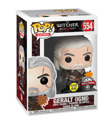 GERALT IGNI / THE WITCHER / FIGURINE FUNKO POP / EXCLUSIVE SPECIAL EDITION GERALT IGNI / THE WITCHER / FIGURINE FUNKO POP / EXCLUSIVE SPECIAL EDITION