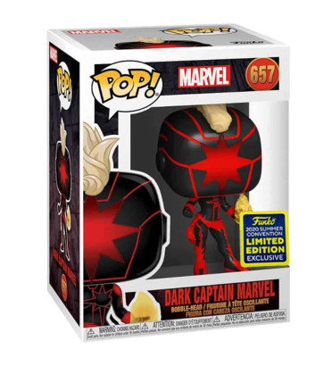 DARK CAPTAIN MARVEL / MARVEL / FIGRUINE FUNKO POP / EXCLUSIVE SDCC 2020 DARK CAPTAIN MARVEL / MARVEL / FIGRUINE FUNKO POP / EXCLUSIVE SDCC 2020