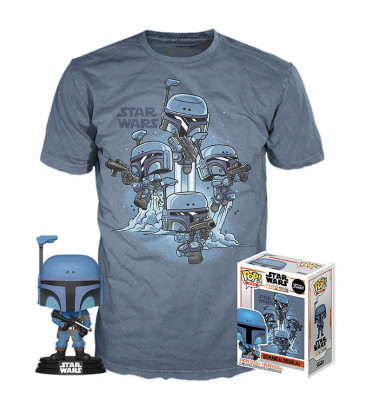 T-SHIRT XL + POP THE MANDALORIAN / STAR WARS THE MANDALORIAN / FIGURINE FUNKO POP