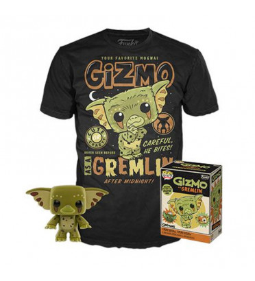 T-SHIRT M + POP GIZMO / GREMLINS / FIGURINE FUNKO POP