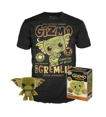 T-SHIRT M + POP GIZMO / GREMLINS / FIGURINE FUNKO POP