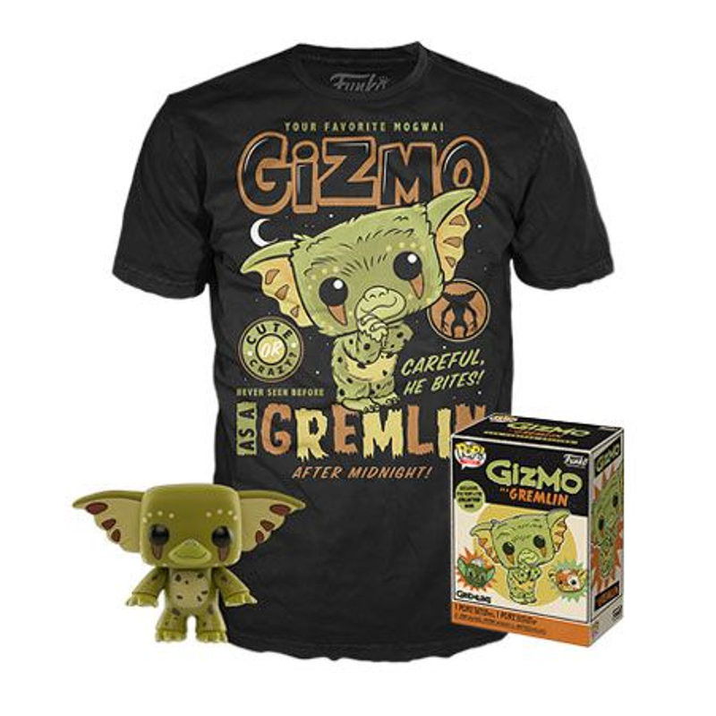 T-SHIRT M + POP GIZMO / GREMLINS / FIGURINE FUNKO POP