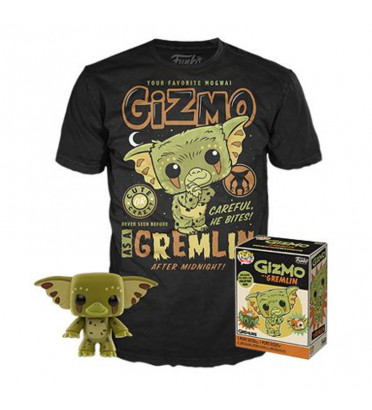 T-SHIRT L + POP GIZMO / GREMLINS / FIGURINE FUNKO POP