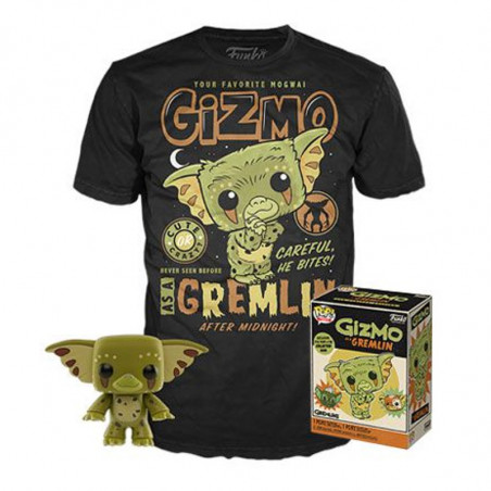 T-SHIRT L + POP GIZMO / GREMLINS / FIGURINE FUNKO POP