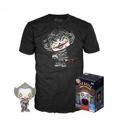 T-SHIRT L + POP PENNYWISE / IT / FIGURINE FUNKO POP