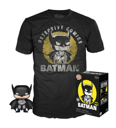 T-SHIRT M + POP BATMAN / BATMAN / FIGURINE FUNKO POP T-SHIRT M + POP BATMAN / BATMAN / FIGURINE FUNKO POP