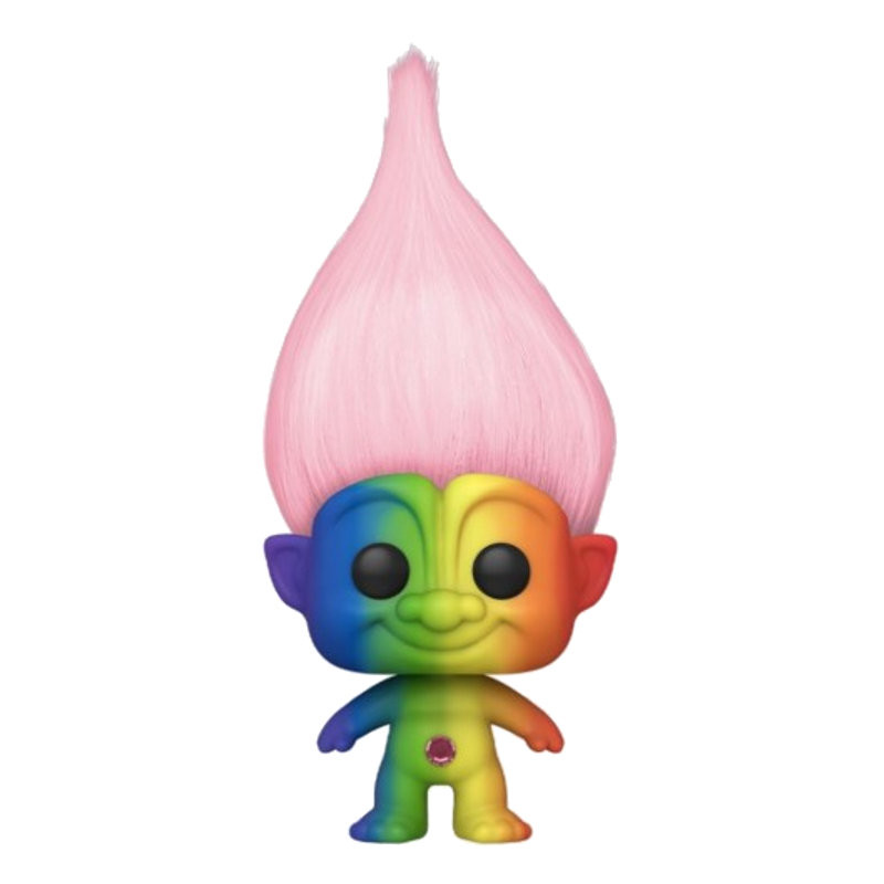 PINK TROLL RAINBOW / GOOD LUCK TROLLS / FIGURINE FUNKO POP / EXCLUSIVE WONDERCON 2020