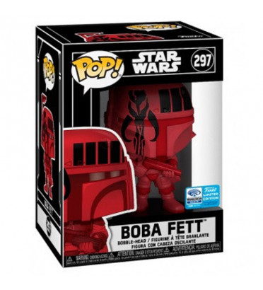 BOBA FETT BURG AVEC POP PROTECTOR FUNKO / STAR WARS / FIGURINE FUNKO POP / EXCLUSIVE WONDERCON 2020