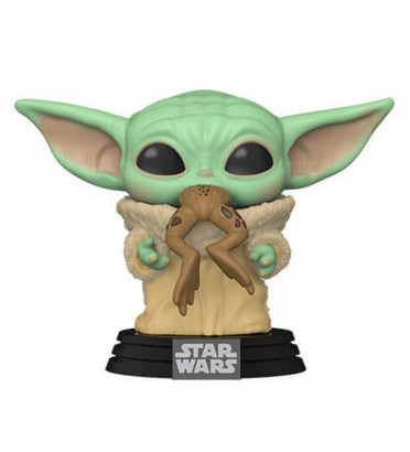 BÉBÉ YODA (THE CHILD) WITH FROG / STAR WARS THE MANDALORIAN / FIGURINE FUNKO POP