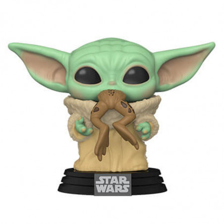 BÉBÉ YODA (THE CHILD) WITH FROG / STAR WARS THE MANDALORIAN / FIGURINE FUNKO POP