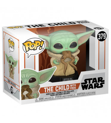 BÉBÉ YODA (THE CHILD) WITH FROG / STAR WARS THE MANDALORIAN / FIGURINE FUNKO POP