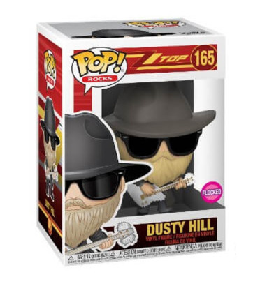 DUSTY HILL / ZZ TOP / FIGURINE FUNKO POP / FLOCKED