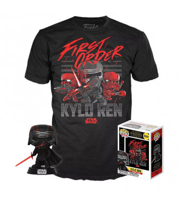 T-SHIRT S AVEC POP KYLO REN / STAR WARS / FIGURINE FUNKO POP