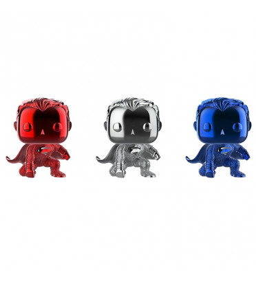 3 PACK SUPERMAN CHROME / JUSTICE LEAGUE / FIGURINE FUNKO POP / EXCLUSIVE NYCC 2018