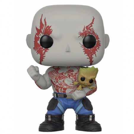 DRAX AVEC GROOT / LES GARDIENS DE LA GALAXIE / FIGURINE FUNKO POP / EXCLUSIVE