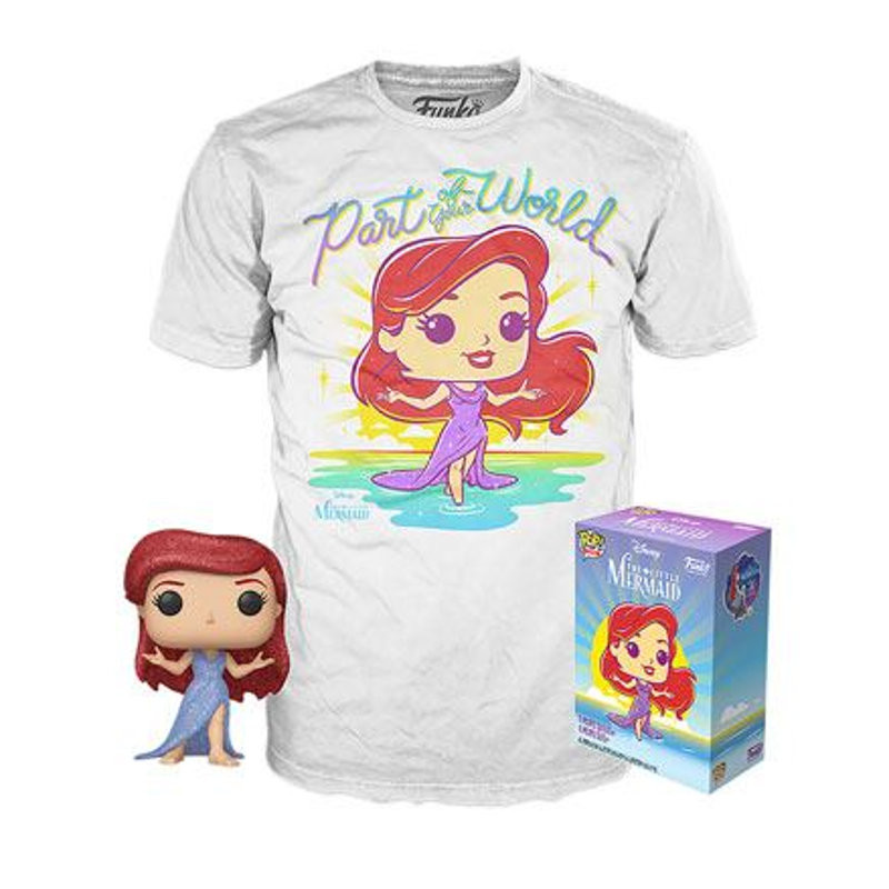 T-SHIRT S + POP ARIEL / LA PETITE SIRENE / FIGURINE FUNKO POP