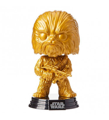 CHEWBACCA GOLD / STAR WARS / FIGURINE FUNKO POP / EXCLUSIVE SPECIAL EDITION