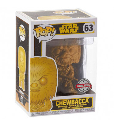 CHEWBACCA GOLD / STAR WARS / FIGURINE FUNKO POP / EXCLUSIVE SPECIAL EDITION