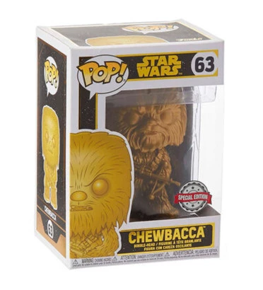 CHEWBACCA GOLD / STAR WARS / FIGURINE FUNKO POP / EXCLUSIVE SPECIAL EDITION CHEWBACCA GOLD / STAR WARS / FIGURINE FUNKO POP / EXCLUSIVE SPECIAL EDITION