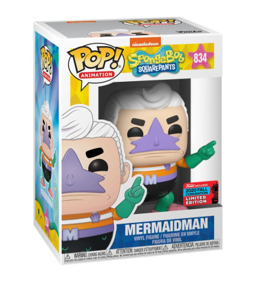 MERMAIDMAN / BOB L'ÉPONGE / FIGURINE FUNKO POP / EXCLUSIVE NYCC 2020