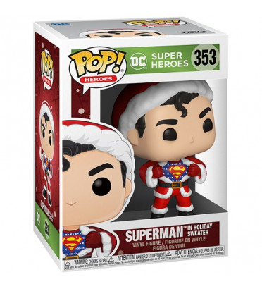 SUPERMAN IN HOLIDAY SWEATER / SUPER HEROES / FIGURINE FUNKO POP