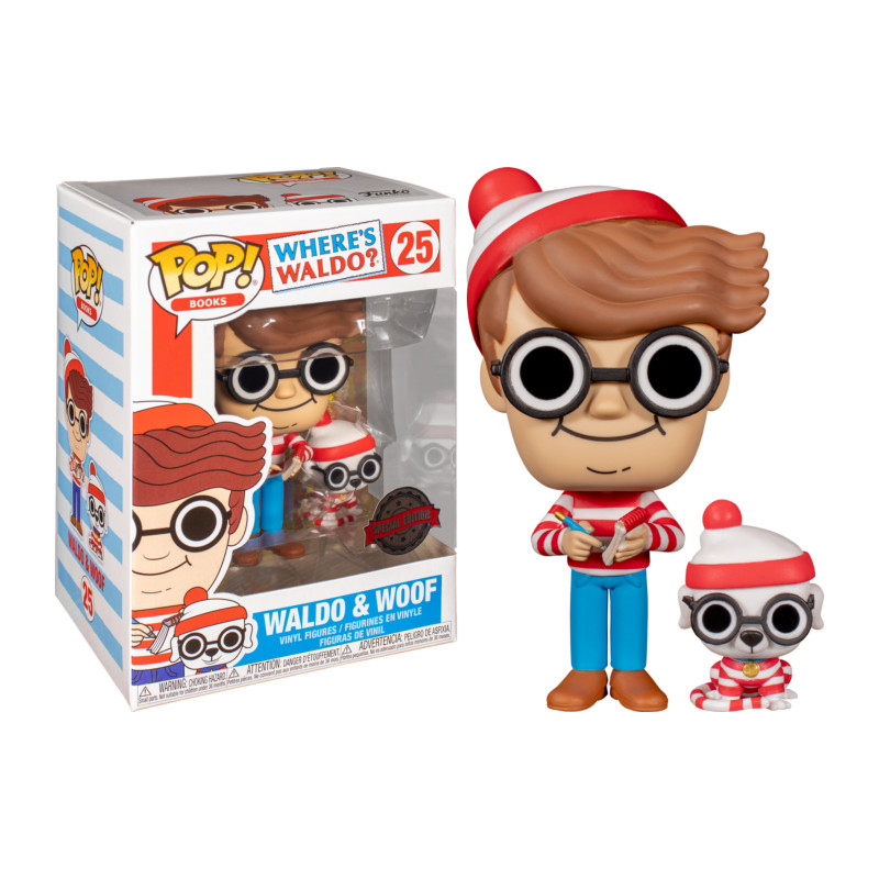 WALDO ET WOOF / OU EST CHARLIE / FIGURINE FUNKO POP / EXCLUSIVE SPECIAL EDITION