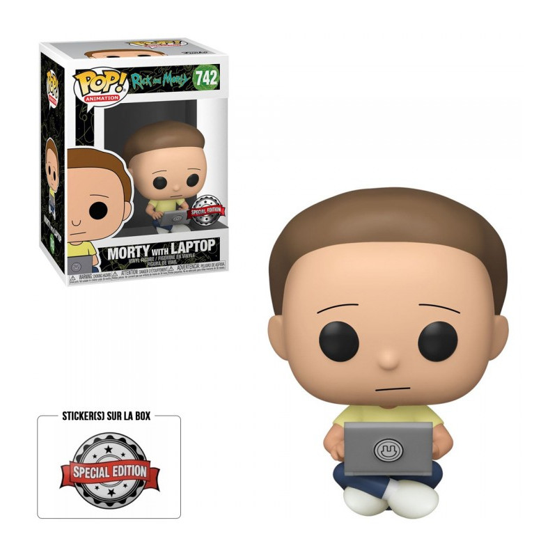 MORTY WITH LAPTOP / RICK ET MORTY / FIGURINE FUNKO POP / EXCLUSIVE SPECIAL EDITION