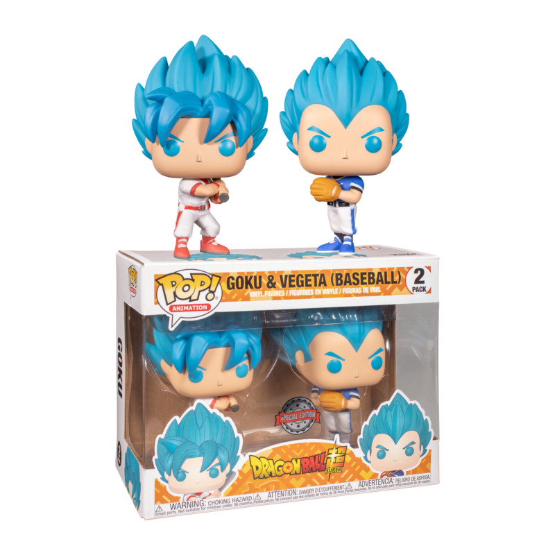 2 PACK GOKU ET VEGETA BASEBALL / DRAGON BALL SUPER / FIGURINE FUNKO POP / EXCLUSIVE SPECIAL EDITION