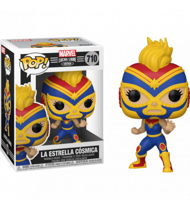 LA ESTRELLA COSMICA CAPTAIN MARVEL / MARVEL LUCHADORES / FIGURINE FUNKO POP