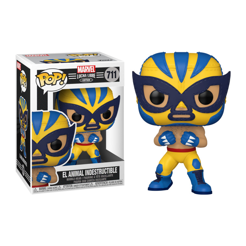 EL ANIMAL INDESTRUCTIBLE WOLVERINE / MARVEL LUCHADORES / FIGURINE FUNKO POP