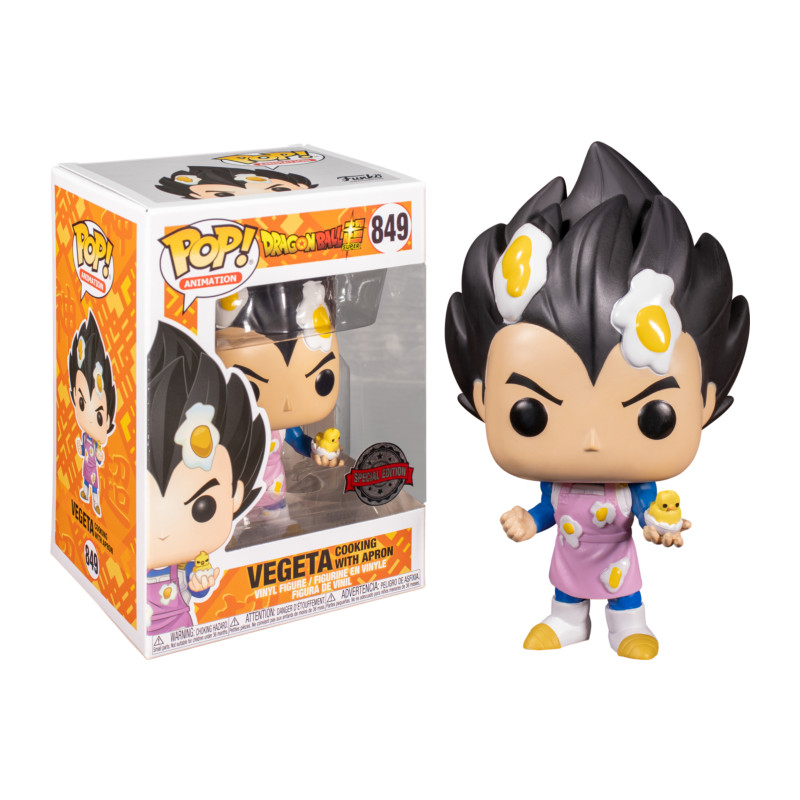 VEGETA COOKING WITH APRON / DRAGON BALL SUPER / FIGURINE FUNKO POP / EXCLUSIVE SPECIAL EDITION