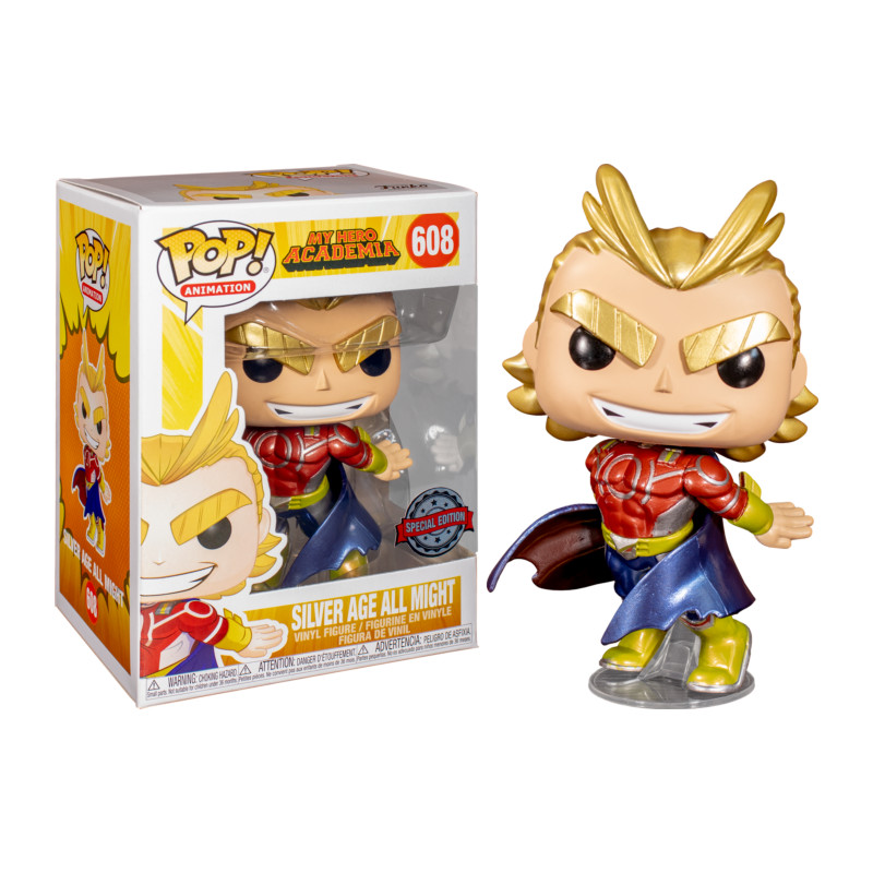 Funko Pop! Keychain Animation: My Hero Academia - All Might (Silver Age)