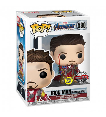 IRON MAN I AM IRON MAN / AVENGERS ENDGAME / FIGURINE FUNKO POP / EXCLUSIVE SPECIAL EDITION / GITD