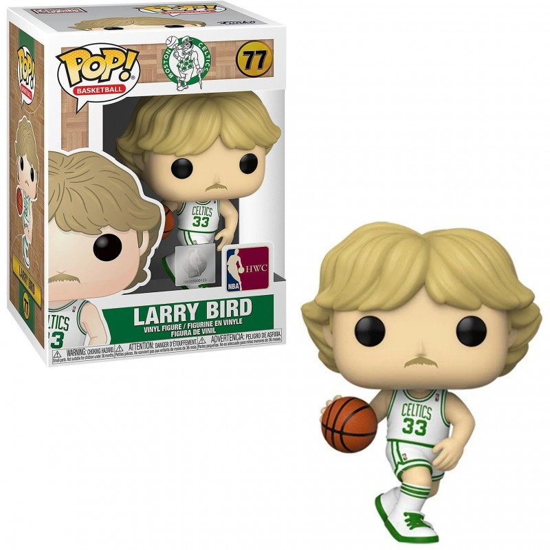 LARRY BIRD MAILLOT BLANC / BOSTON CELTICS / FIGURINE FUNKO POP