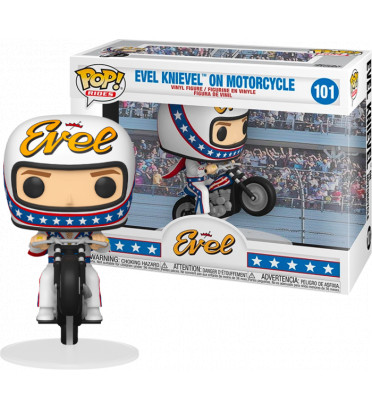 EVEL KNIEVEL ON MOTORCYCLE / EVEL KNIEVEL / FIGURINE FUNKO POP