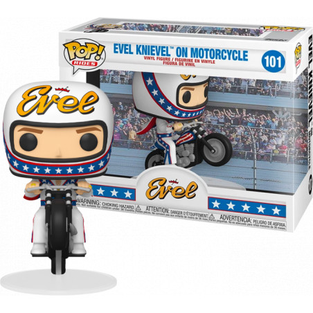 EVEL KNIEVEL ON MOTORCYCLE / EVEL KNIEVEL / FIGURINE FUNKO POP