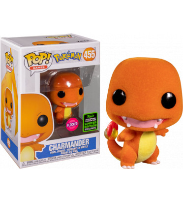 CHARMANDER FLOCKED / POKEMON / FIGURINE FUNKO POP / EXCLUSIVE ECCC 2020