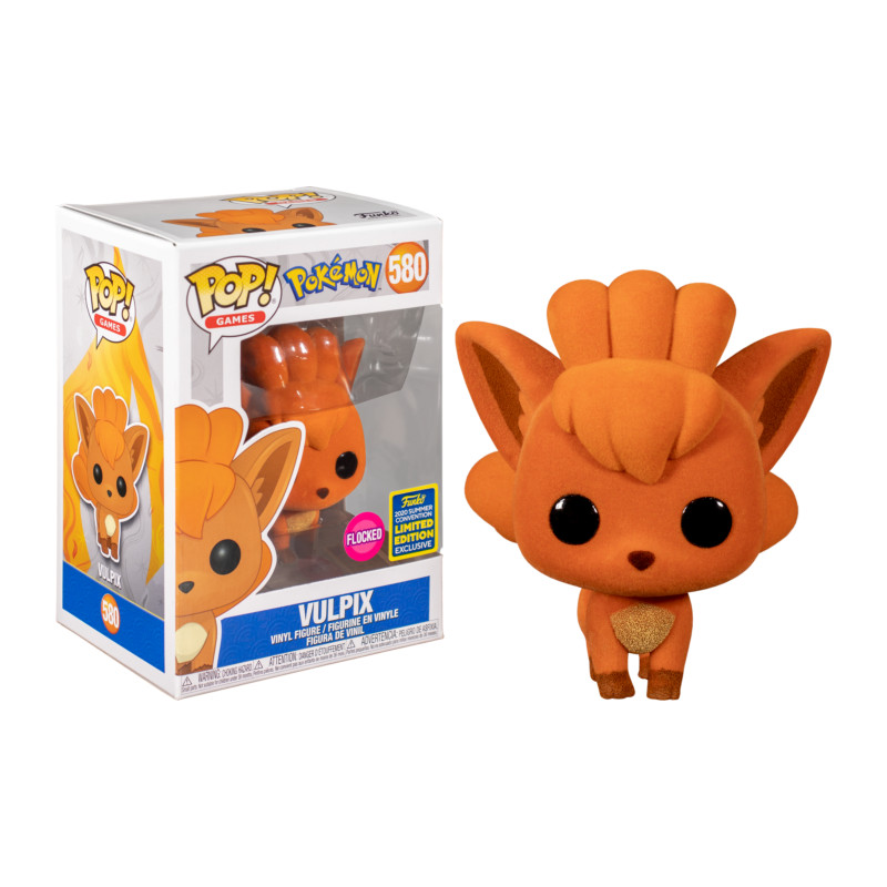 VULPIX FLOCKED / POKEMON / FIGURINE FUNKO POP / EXCLUSIVE SDCC 2020