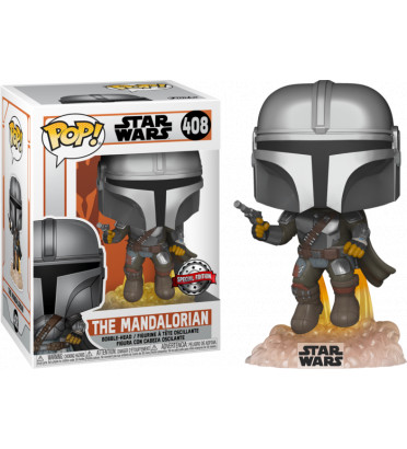 THE MANDALORIAN WITH JET PACK / STAR WARS THE MANDALORIAN / FIGURINE FUNKO POP / EXCLUSIVE SPECIAL EDITION