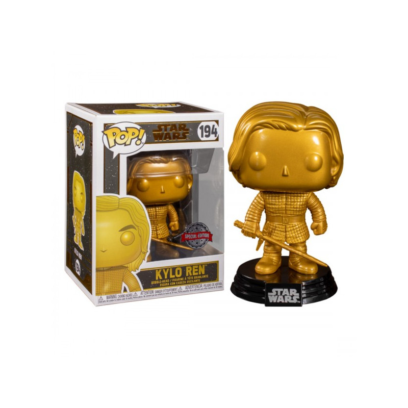 KYLO REN METALLIC GOLD / STAR WARS / FIGURINE FUNKO POP / EXCLUSIVE SPECIAL EDITION