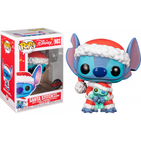 SANTA STITCH WITH SCRUMP / LILO ET STITCH / FIGURINE FUNKO POP / EXCLUSIVE SPECIAL EDITION